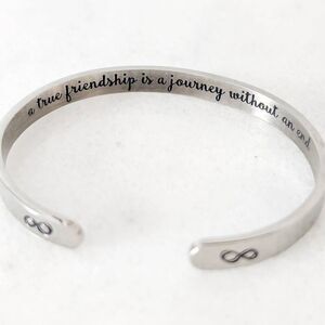 Joycuff A True Friendship is a Journey Without an End Cuff Bracelet